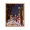 Chicago Riverwalk Nights Enhanced Matte Paper Framed Poster