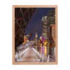 Chicago Riverwalk Nights Enhanced Matte Paper Framed Poster