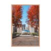 Chicago Autumn Cloud Gate Day Enhanced Matte Paper Framed Poster