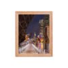 Chicago Riverwalk Nights Enhanced Matte Paper Framed Poster