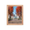 Chicago Autumn Cloud Gate Day Enhanced Matte Paper Framed Poster