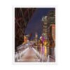 Chicago Riverwalk Nights Enhanced Matte Paper Framed Poster