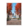 Chicago Autumn Cloud Gate Day Enhanced Matte Paper Framed Poster