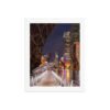 Chicago Riverwalk Nights Enhanced Matte Paper Framed Poster