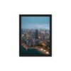 Chicago Lakefront Twilight Framed Canvas