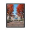 Chicago Autumn Path Framed Canvas