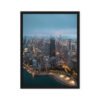 Chicago Lakefront Twilight Framed Canvas