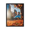 Chicago Autumn Glow Framed Canvas