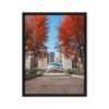 Chicago Autumn Path Framed Canvas