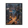 Chicago Diamond Skyline Framed Canvas