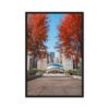 Chicago Autumn Path Framed Canvas