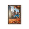 Chicago Autumn Glow Framed Canvas