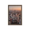 Chicago Sunset Skyline Framed Canvas