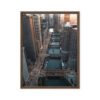 Chicago River Bridges Framed Canvas