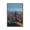 Chicago Lakefront Twilight Framed Canvas