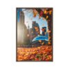 Chicago Autumn Glow Framed Canvas