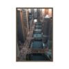 Chicago River Bridges Framed Canvas