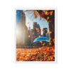 Chicago Autumn Glow Framed Canvas