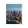 Chicago Lakefront Twilight Framed Canvas