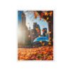 Chicago Autumn Glow Framed Canvas