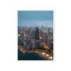 Chicago Lakefront Twilight Framed Canvas