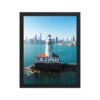 Chicago Harbor Lighthouse Enhanced Matte Paper Framed Poster