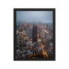 Chicago City Lights Enhanced Matte Paper Framed Poster