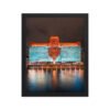 Chicago Merchandise Mart Bears Night Enhanced Matte Paper Framed Poster