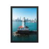 Chicago Harbor Lighthouse Enhanced Matte Paper Framed Poster