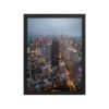 Chicago City Lights Enhanced Matte Paper Framed Poster