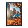 Chicago Autumn Glow Enhanced Matte Paper Framed Poster