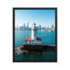 Chicago Harbor Lighthouse Enhanced Matte Paper Framed Poster