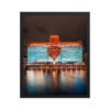 Chicago Merchandise Mart Bears Night Enhanced Matte Paper Framed Poster