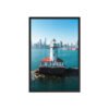 Chicago Harbor Lighthouse Enhanced Matte Paper Framed Poster