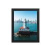 Chicago Harbor Lighthouse Enhanced Matte Paper Framed Poster