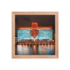 Chicago Merchandise Mart Bears Night Enhanced Matte Paper Framed Poster