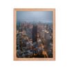 Chicago City Lights Enhanced Matte Paper Framed Poster
