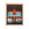 Chicago Merchandise Mart Bears Night Enhanced Matte Paper Framed Poster