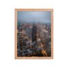 Chicago City Lights Enhanced Matte Paper Framed Poster