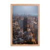 Chicago City Lights Enhanced Matte Paper Framed Poster