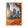 Chicago Autumn Glow Enhanced Matte Paper Framed Poster
