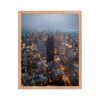 Chicago City Lights Enhanced Matte Paper Framed Poster