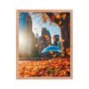 Chicago Autumn Glow Enhanced Matte Paper Framed Poster