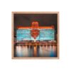 Chicago Merchandise Mart Bears Night Enhanced Matte Paper Framed Poster