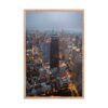 Chicago City Lights Enhanced Matte Paper Framed Poster
