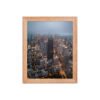 Chicago City Lights Enhanced Matte Paper Framed Poster