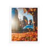 Chicago Autumn Glow Enhanced Matte Paper Framed Poster