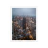 Chicago City Lights Enhanced Matte Paper Framed Poster