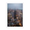 Chicago City Lights Enhanced Matte Paper Framed Poster