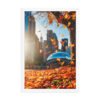 Chicago Autumn Glow Enhanced Matte Paper Framed Poster